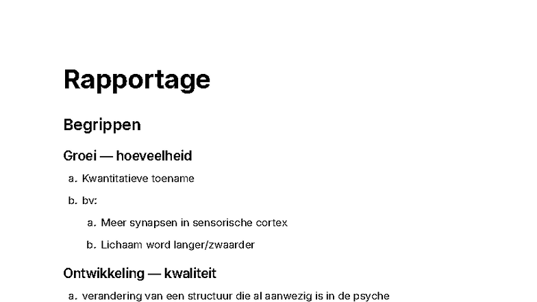 OG 1.2.1 - Rapportage over Groei en Ontwikkeling: Nature vs. Nurture ...