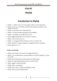 MySQL Database Overview and Key Features - IT 101 Lecture Notes