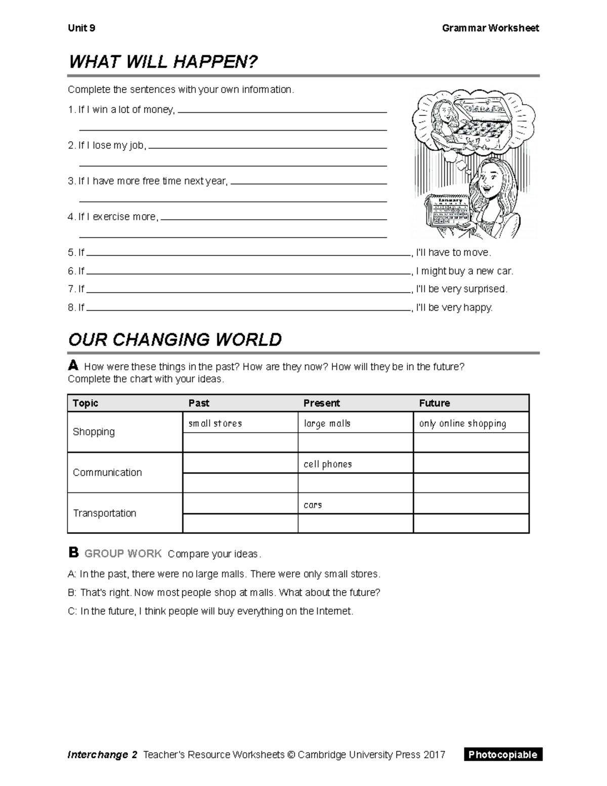Interchange 5th Ed Level 2 Unit 09 Grammar Worksheet Activity - Studocu