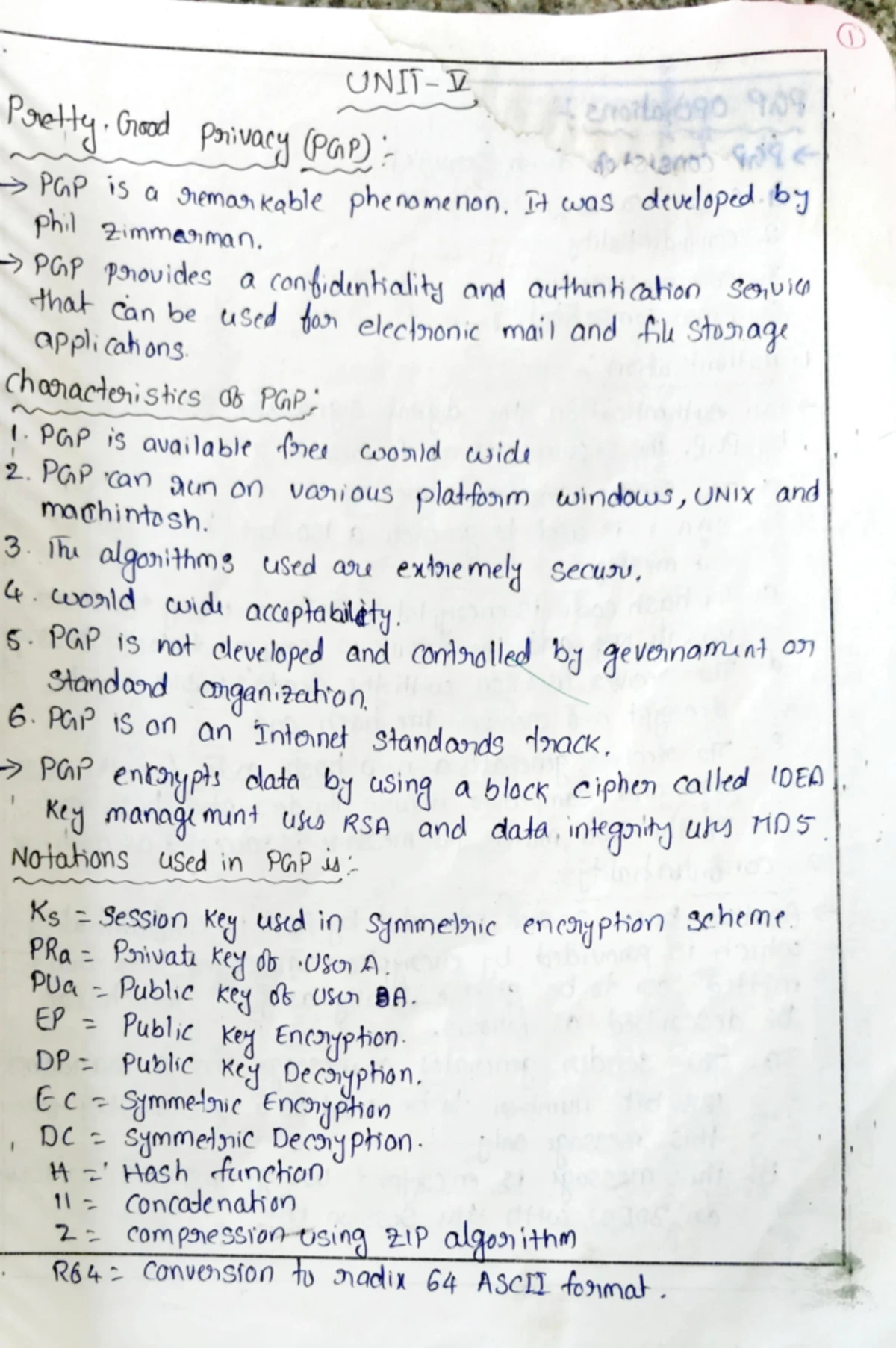 CNS UNIT-4 - Cryptography and Network Security (CNS) is a fundamental ...