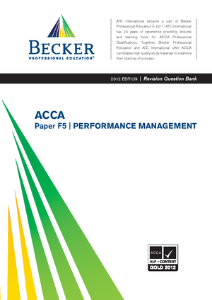F5 Past Exam Questions - Performance Management Time allowed Reading ...