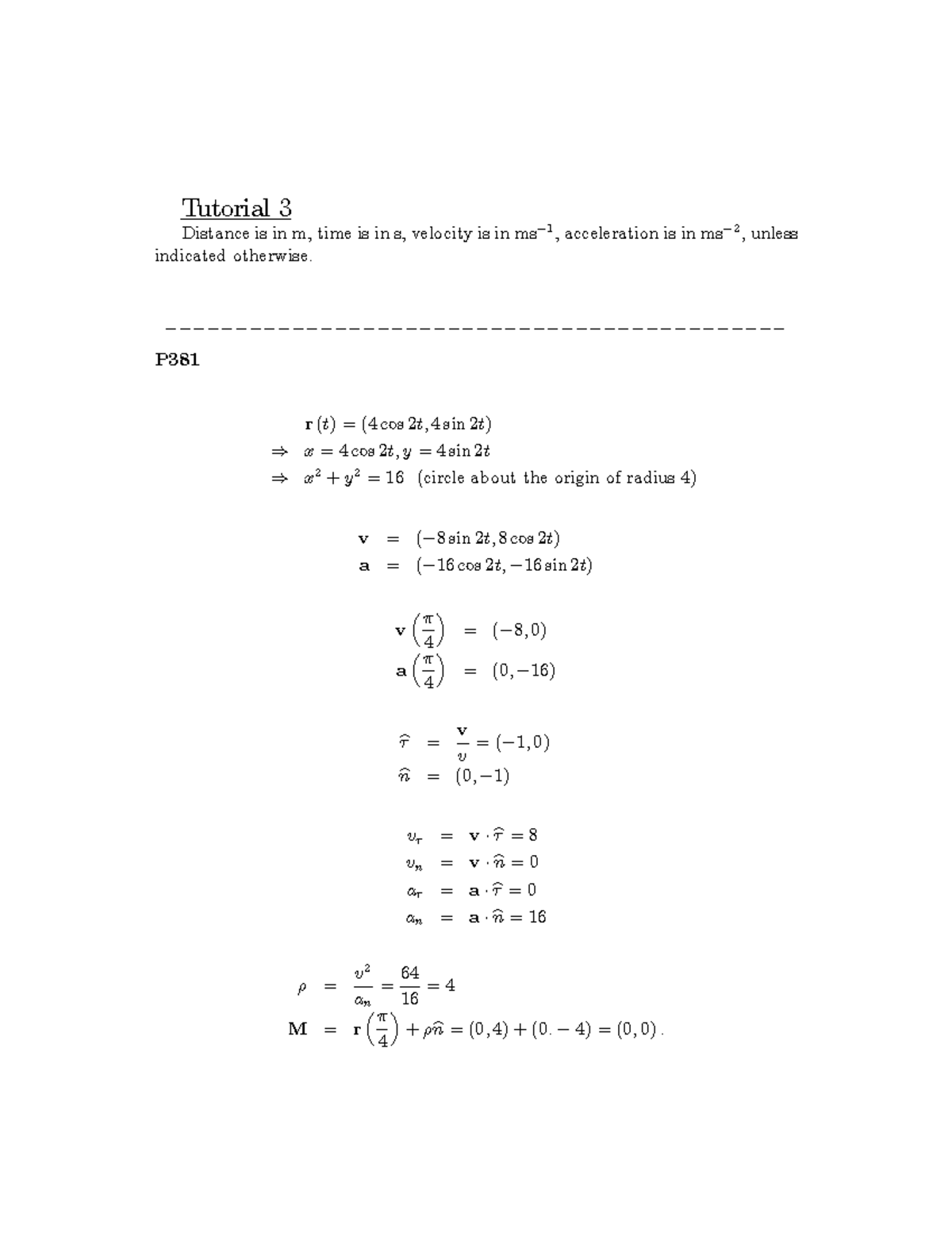Tutorial 4 2023 Solutions Explained: Concepts and Calculations - Studocu