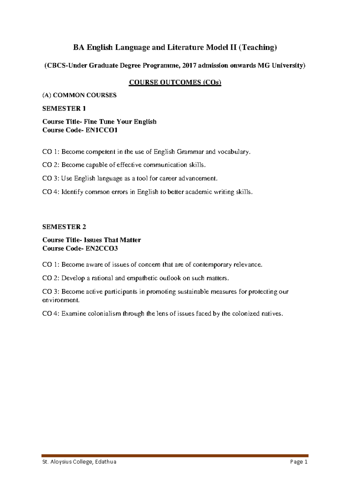 BA English CO - Comprehensive Notes on Language & Literature - Studocu