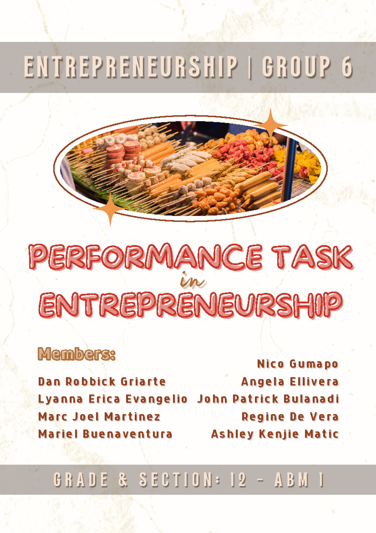 Performance Task in Entrepreneurship 12-ABM-1: Logo & VP Group-6 - Studocu