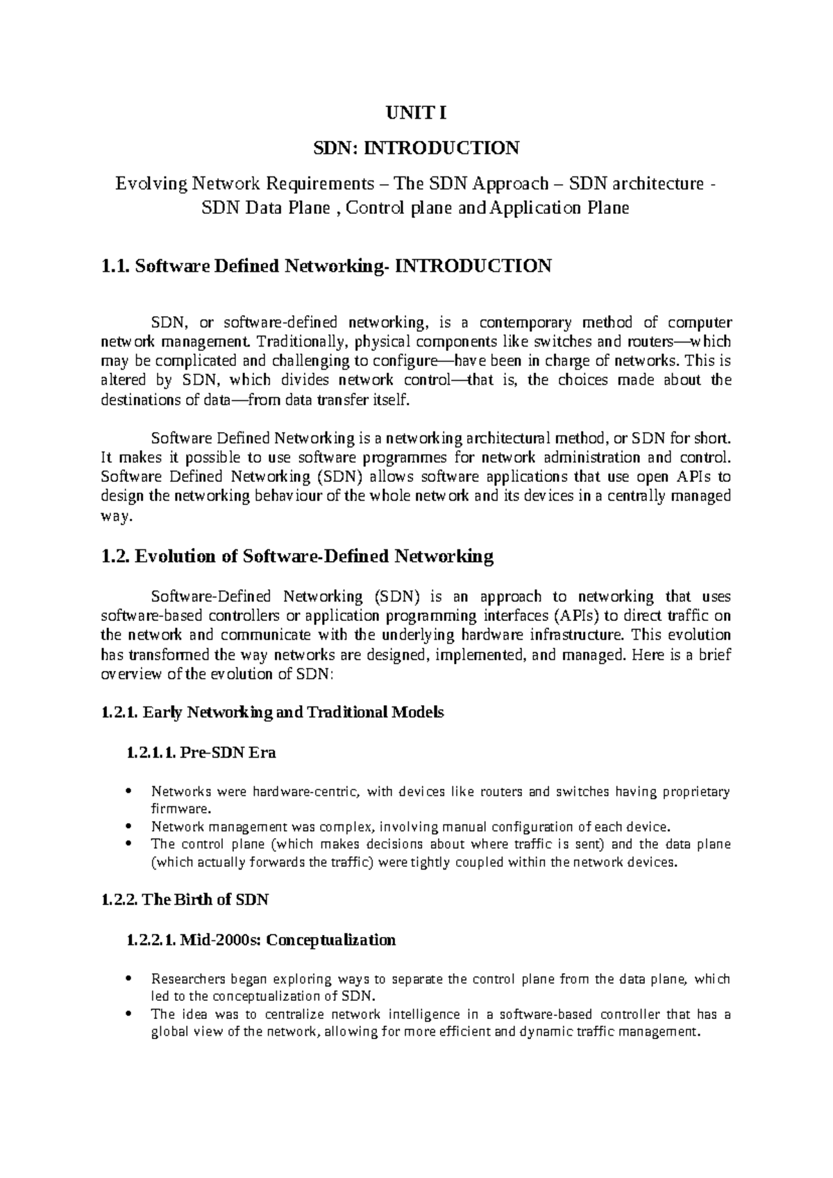 SDN 101: Introduction to Software Defined Networking Concepts and ...