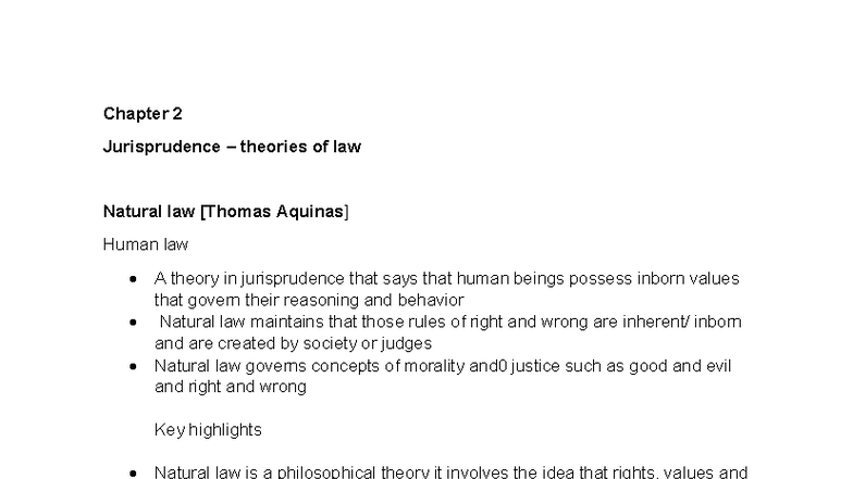 Chapter 2 - Jurisprudence Theories of Law in Roman-Dutch Law - Studocu