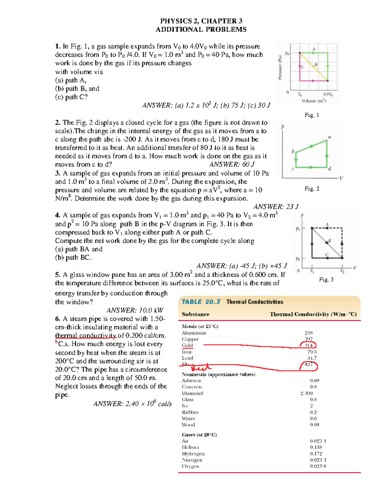 PHYSICS 2 - CHAPTER 3: ADDITIONAL PROBLEMS & SOLUTIONS - Studocu