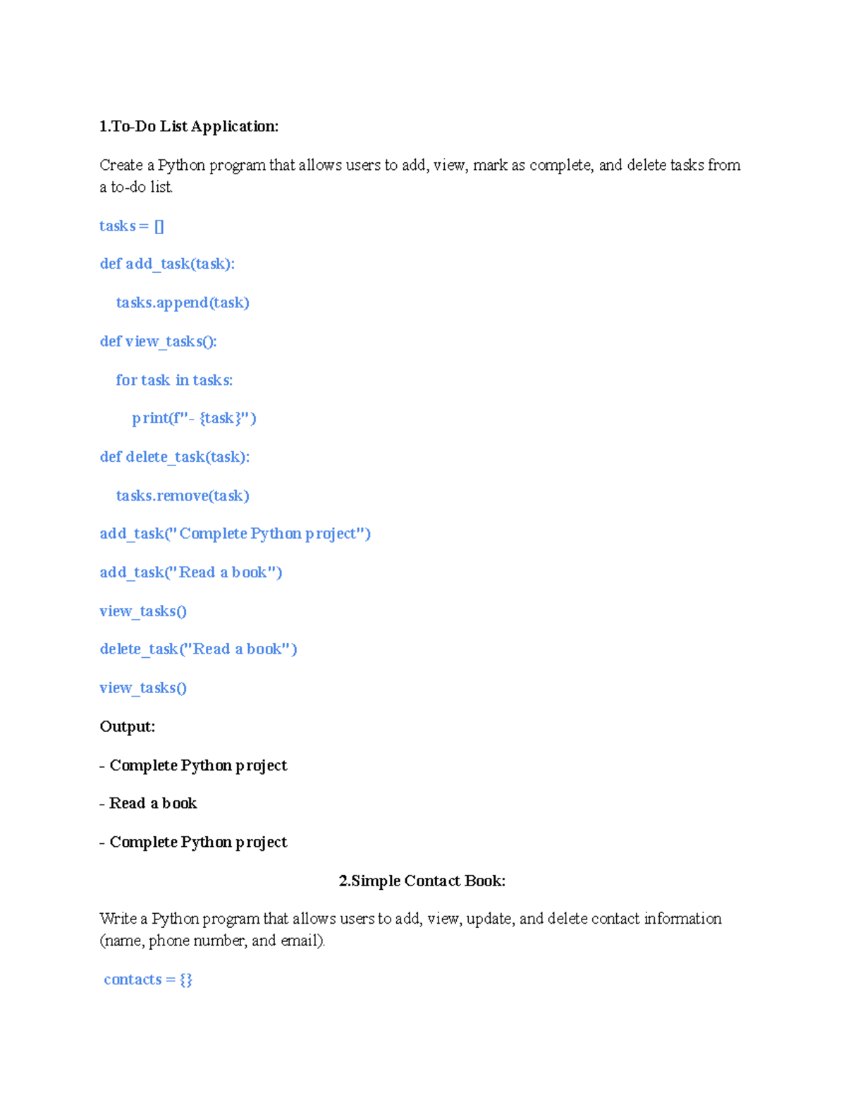 Pspp+ee2 end lab qp ans - None - 1-Do List Application: Create a Python ...