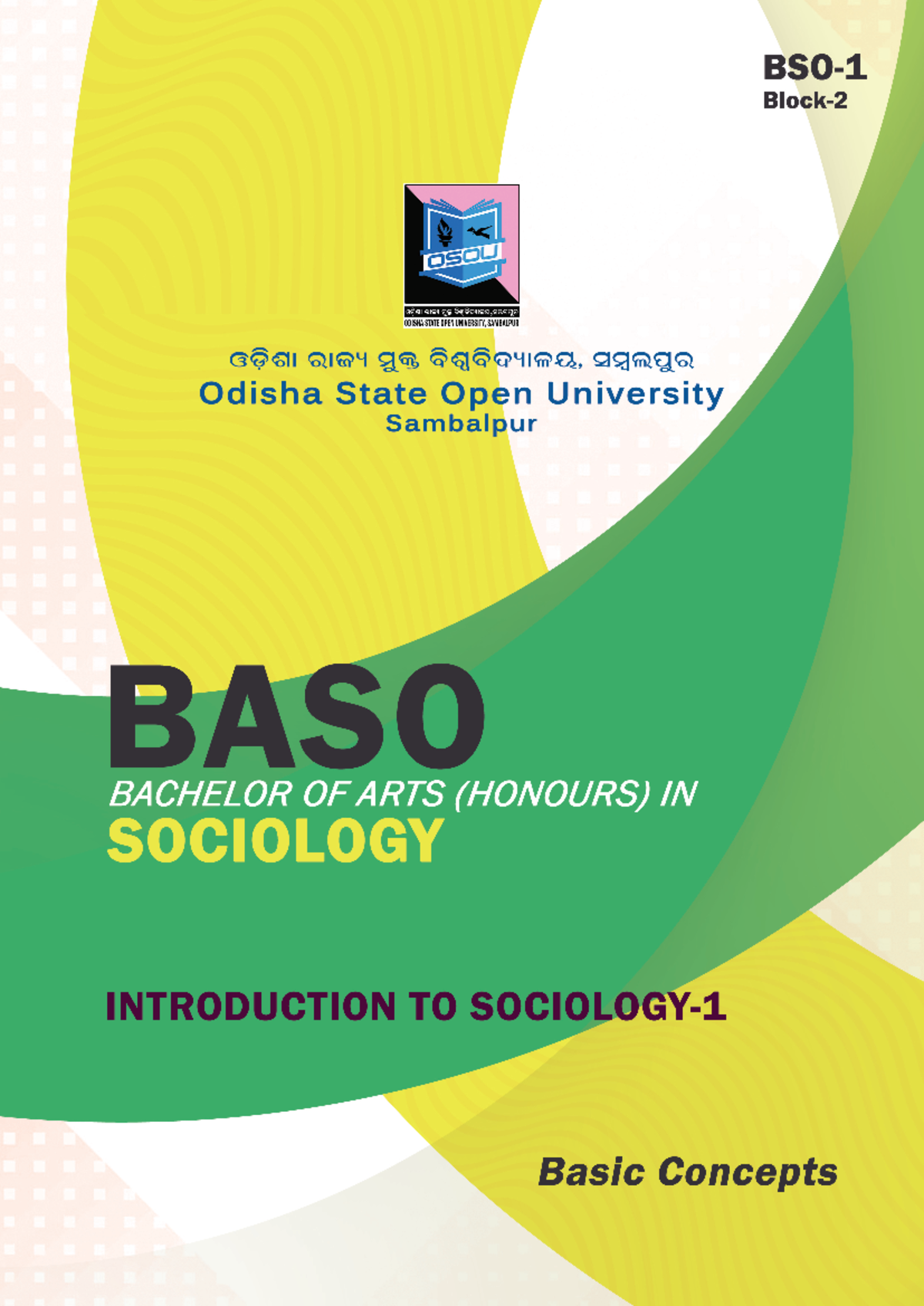 BASO CORE 01 Block 02 - Basic Concepts in Sociology - Studocu