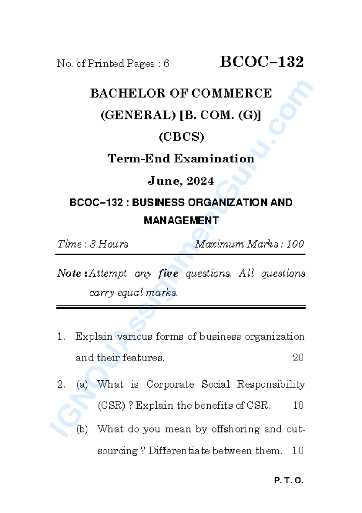 BCOC 132 JUNE 2024 - These are very useful notes for business ...