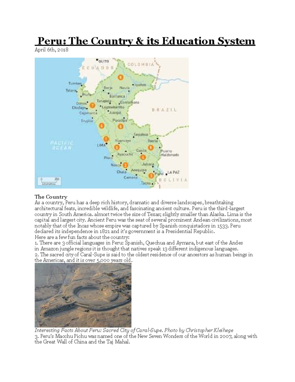 Education System Overview: Key Facts About Peru's Schools & Culture ...