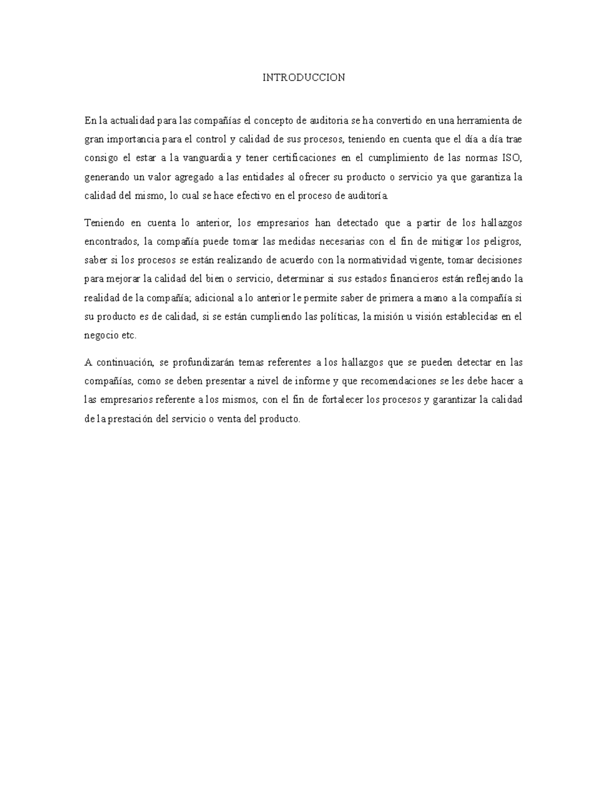 Tarea 3 Planeación Y Ejecución DE Auditoria DE Gestión, Control Interno ...