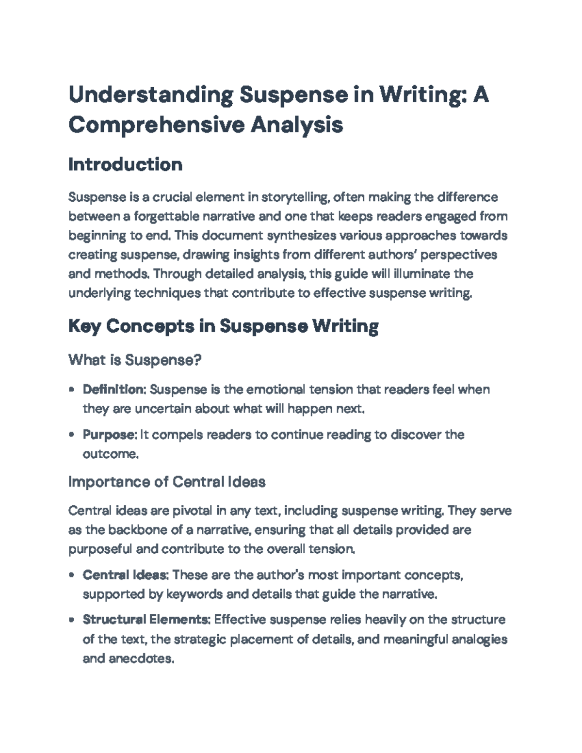 Analyzing Suspense Techniques in Writing: Insights from Lee Child ...