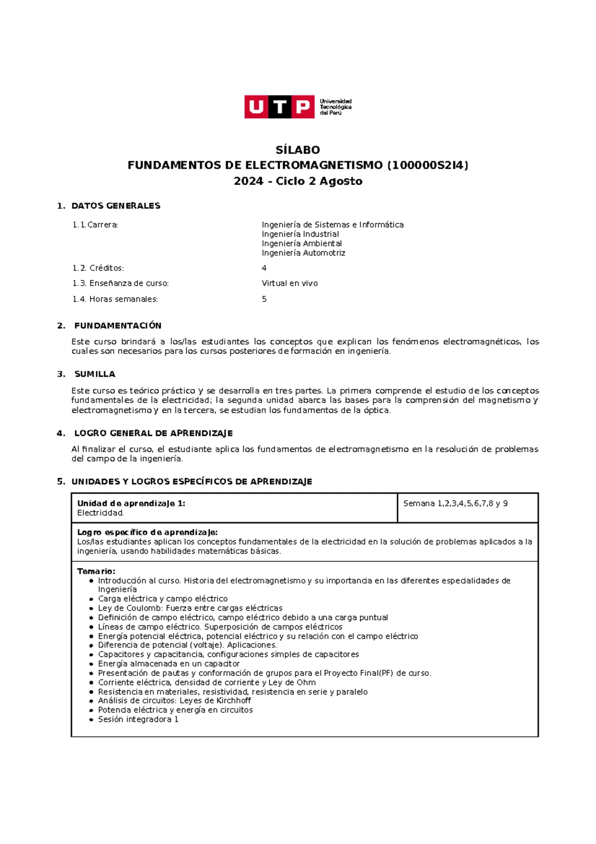 Notas de Clase: Formulario para la PC2 - Capacitancia y Circuitos - Studocu