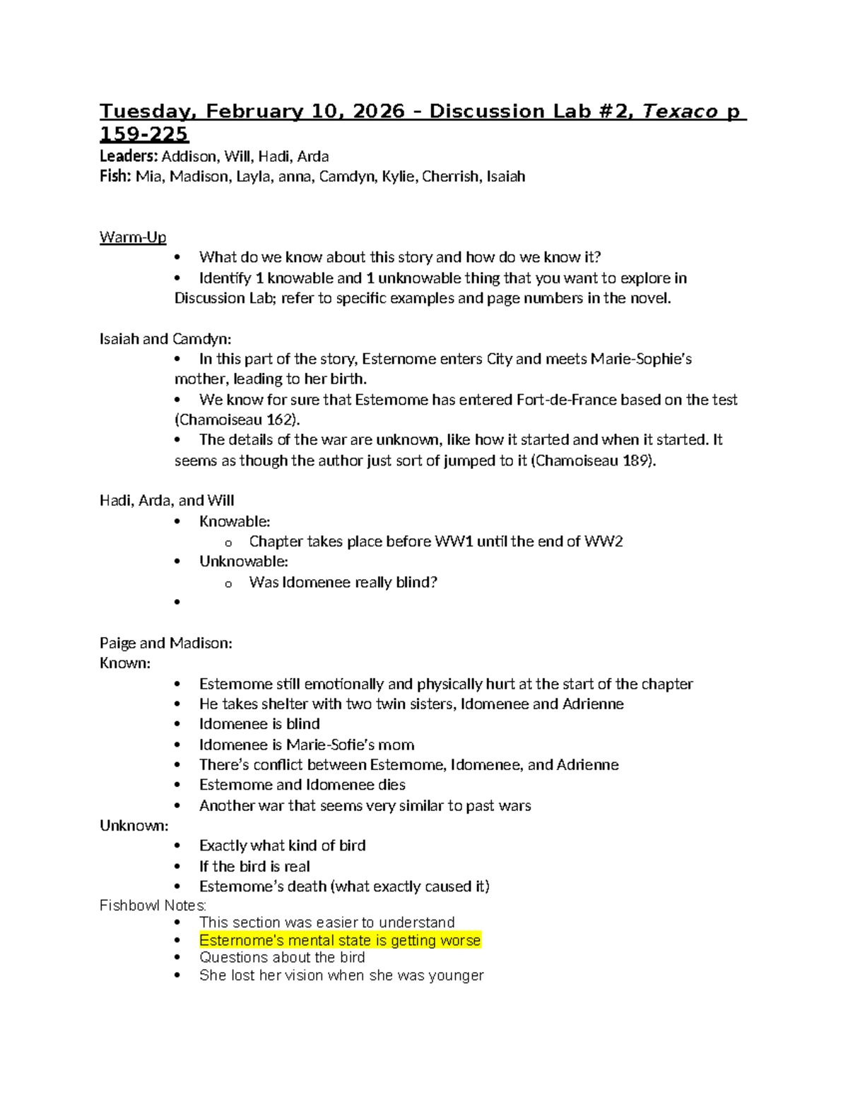 Discussion Lab Notes: Texaco Analysis (Course Code: FEB 10) - Studocu