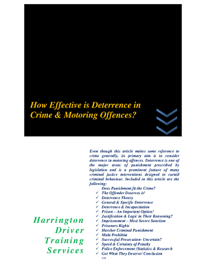 Deterrent Theory of Punishment and Its Efficacy in India: An Analysis ...
