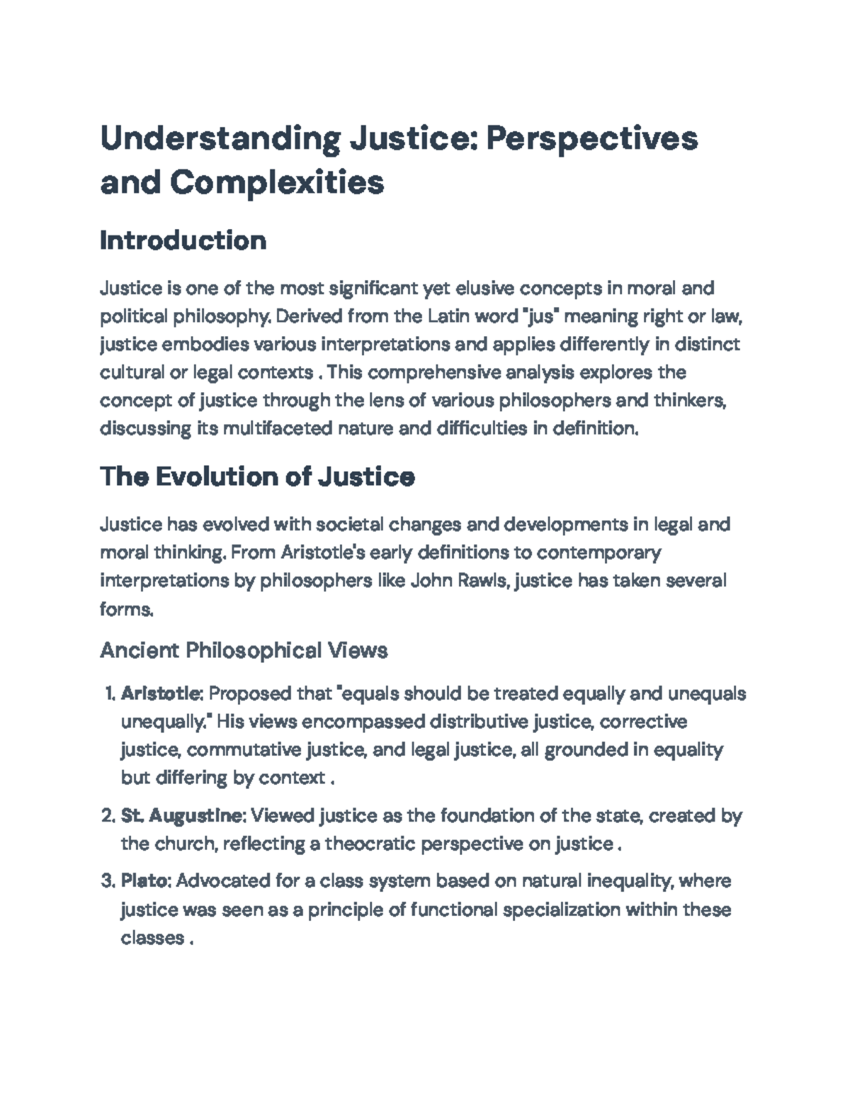 Understanding Justice: Perspectives and Complexities in Philosophy ...