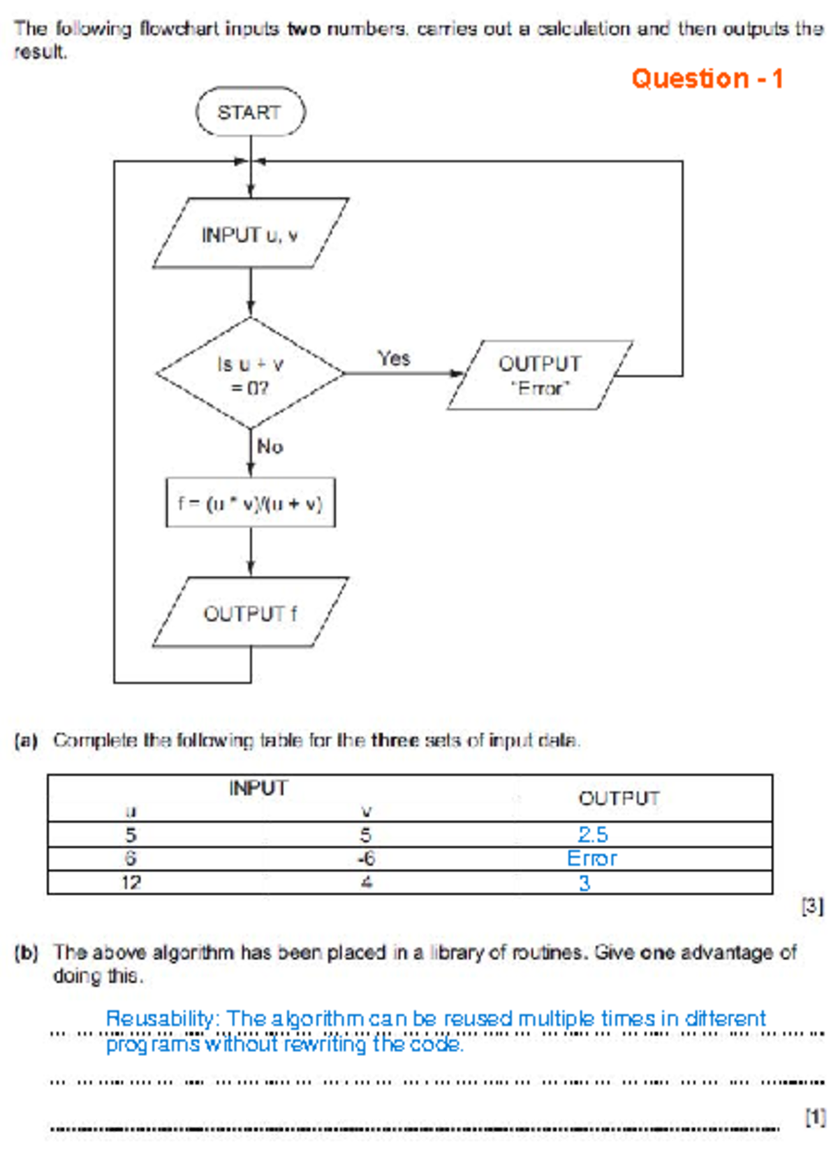 Algorithms Flowcharts Pseudocode Questions Computer Science Studocu