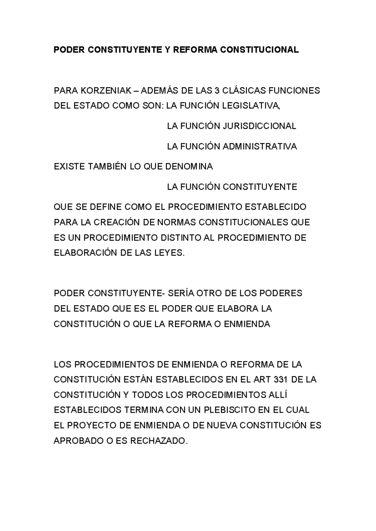 Poder Constituyente Y Reforma Constitucional - PODER CONSTITUYENTE Y ...