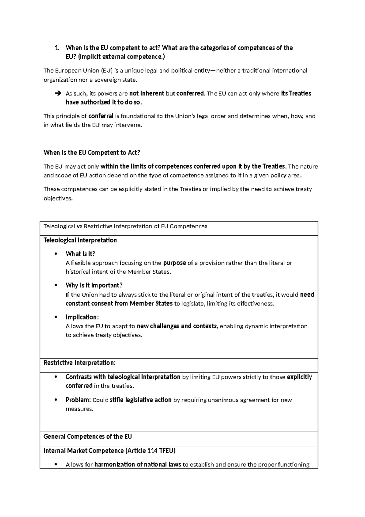 EU Competences: Understanding the Principle of Conferral and Its ...