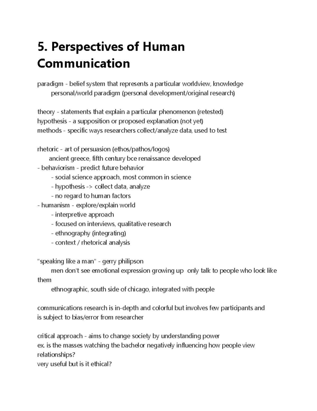 Lecture notes, lectures 10-14 - lecture notes from professor tom nakayama -  Intro to Comm Notes Ch. - Studocu