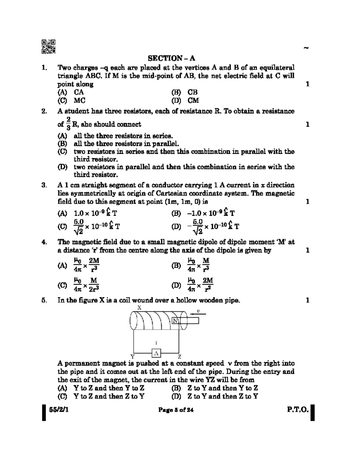 Physics 55-2-1: Electric Fields, Circuits, and Optics Exam Notes - Studocu