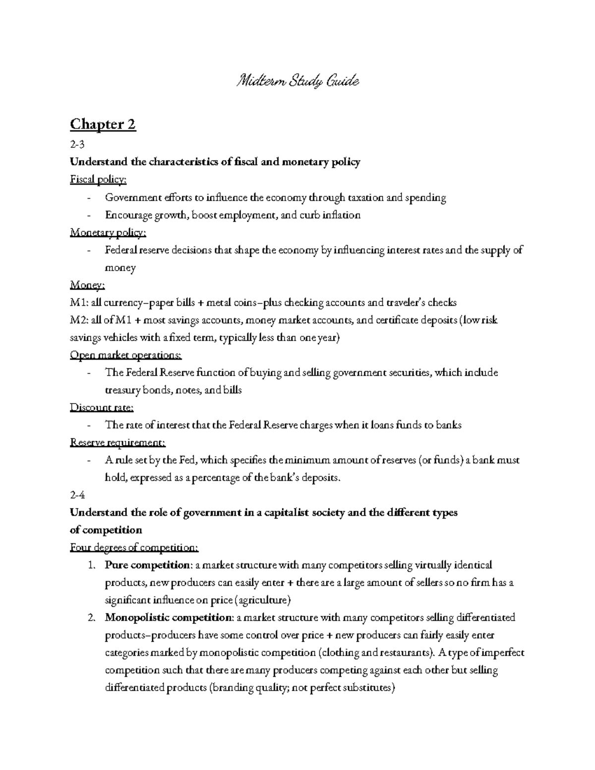 Business 101 Midterm Study Guide: Key Concepts & Exam Prep - Studocu