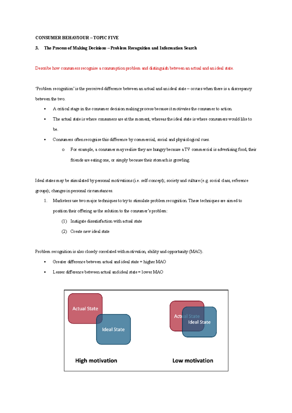 5. Consumer Decision-Making: Problem Recognition & Info Search - Studocu