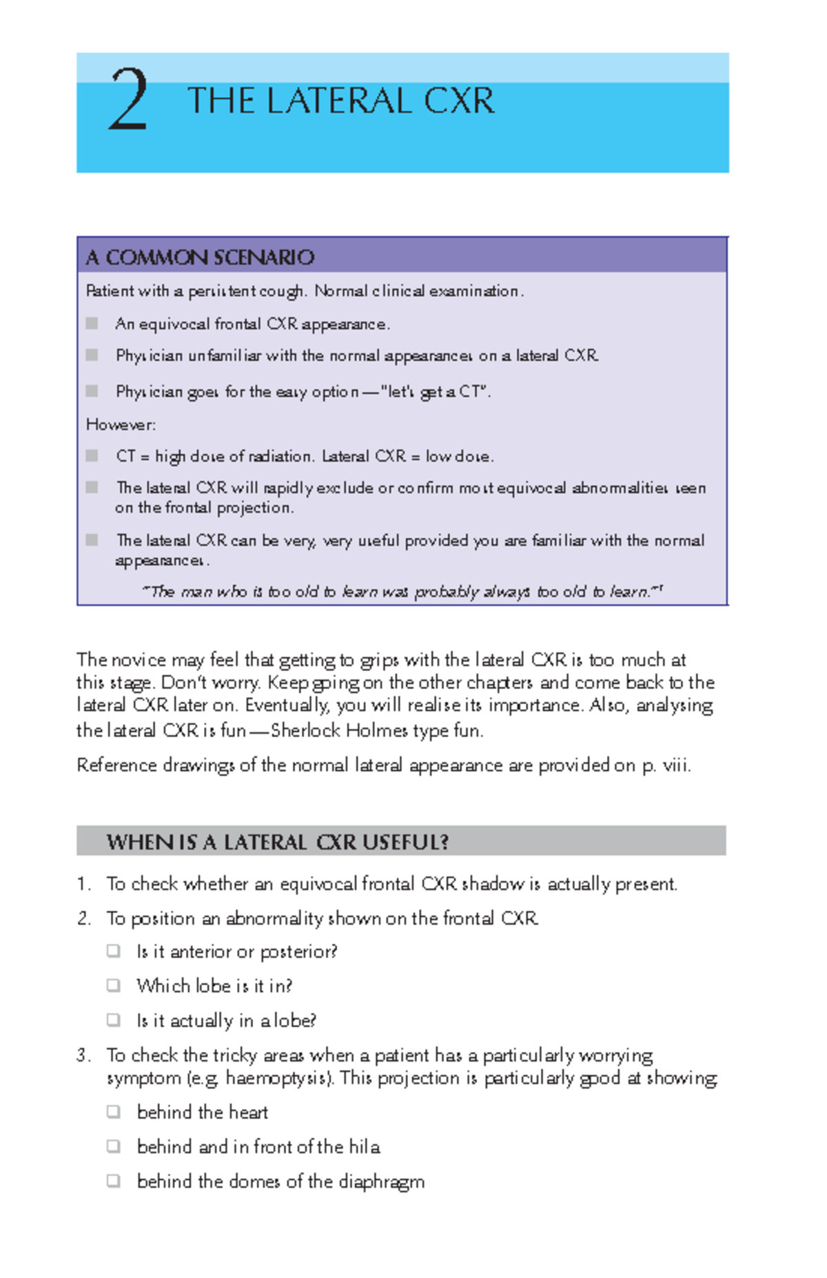 2 - The Lateral CXR: Key Insights for Chest X-Ray Fundamentals - Studocu
