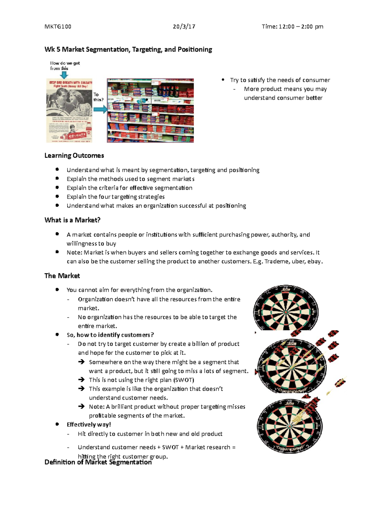 Lecture 5 - Wk 5 Market Segmentation, Targeting, and Positioning ...