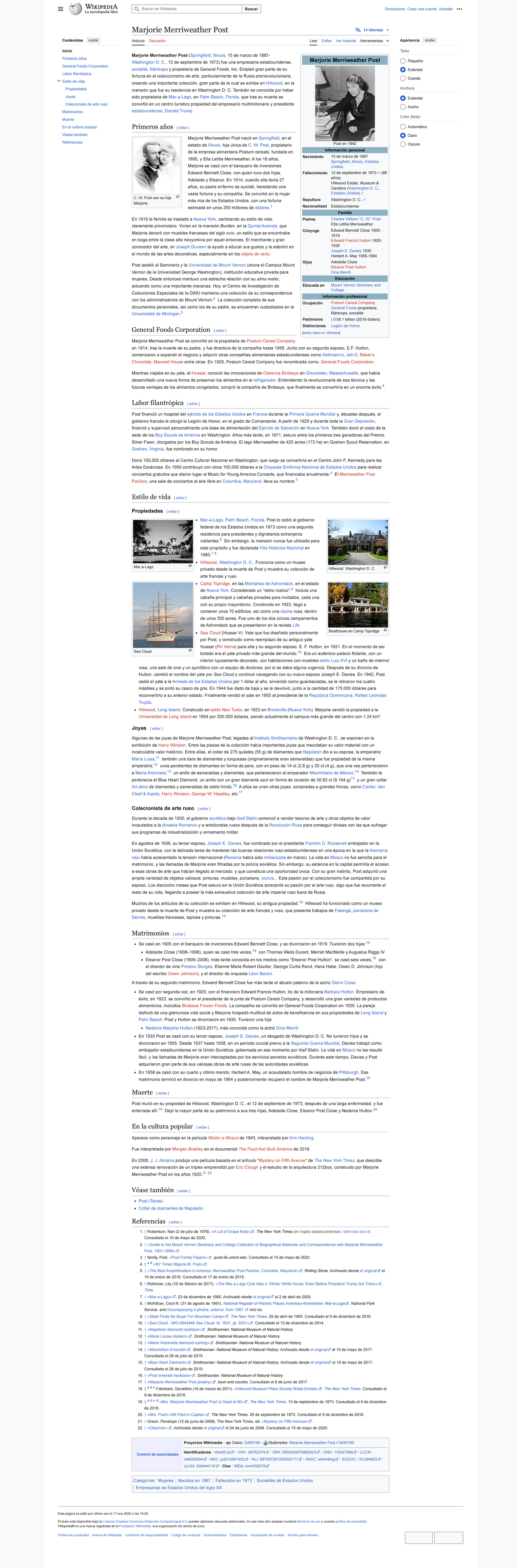 Marjorie Merriweather Post - Wikipedia, la enciclopedia libre ...
