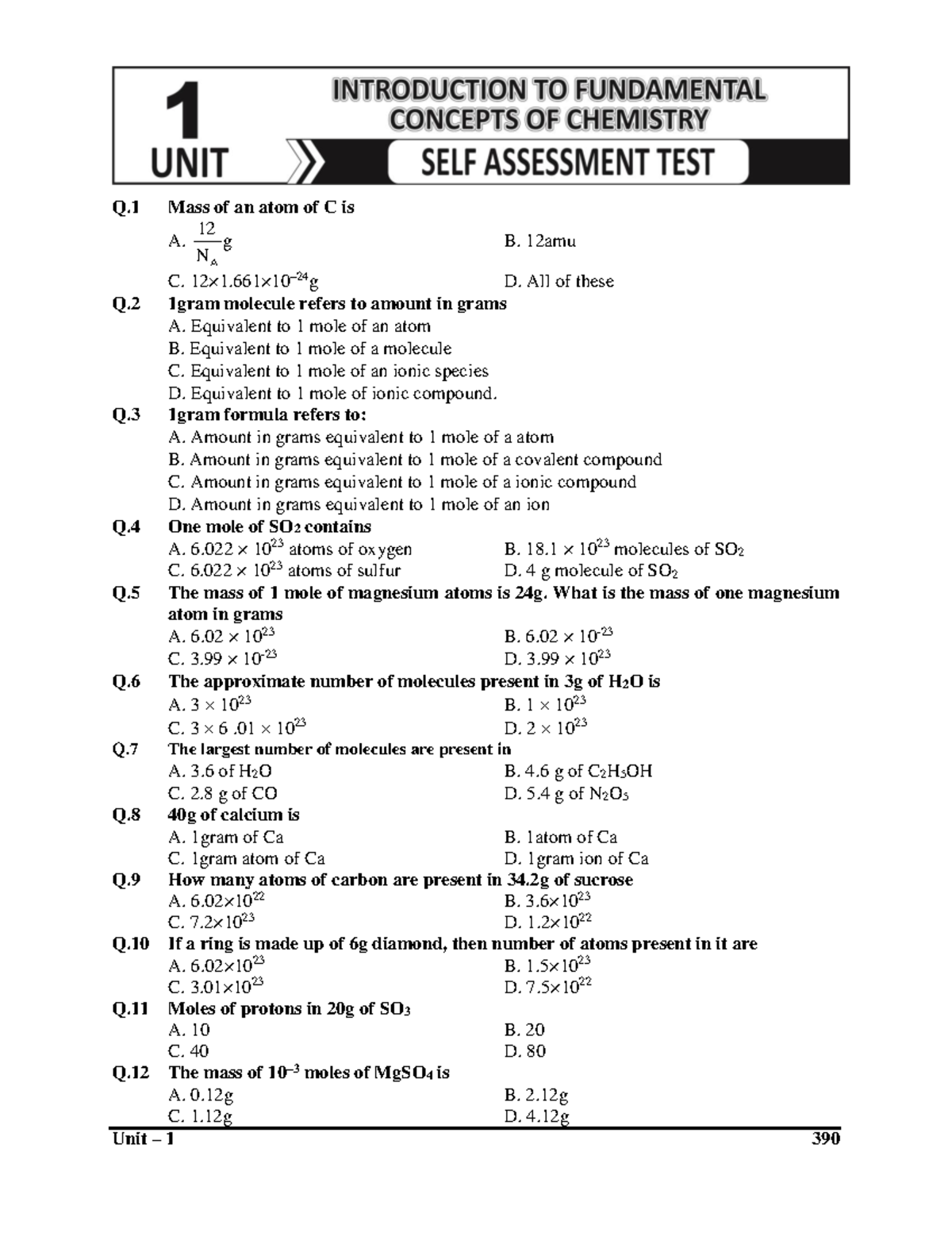 Unit 1 Topic 1 Final Exam Review (DR. IH) - Studocu