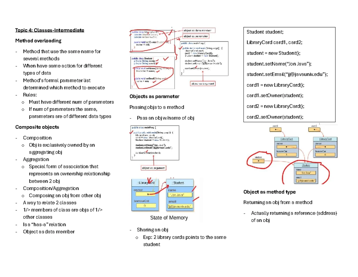Topic 6: Polymorphism in Object Oriented Programming - Studocu