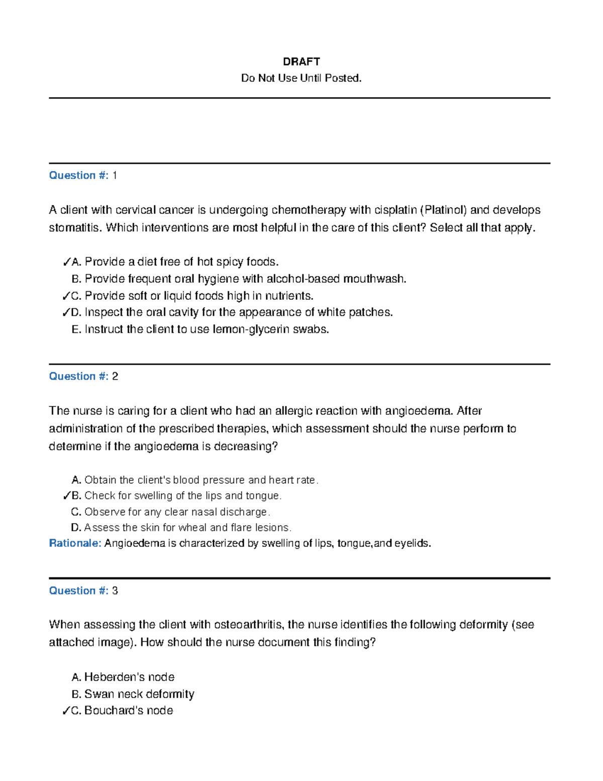 RN Med Surg II Exam 2 Study Guide - March 24, 2023 - Studocu