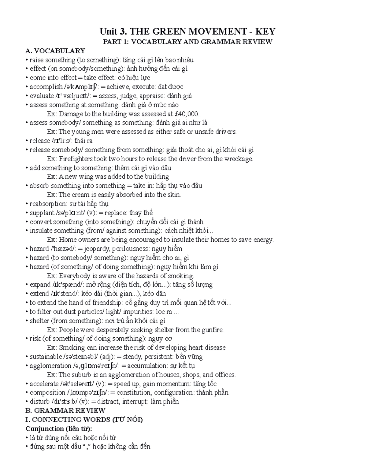 Review CB2 IB Pre - Tieng Anh: Practice Questions and Translations ...
