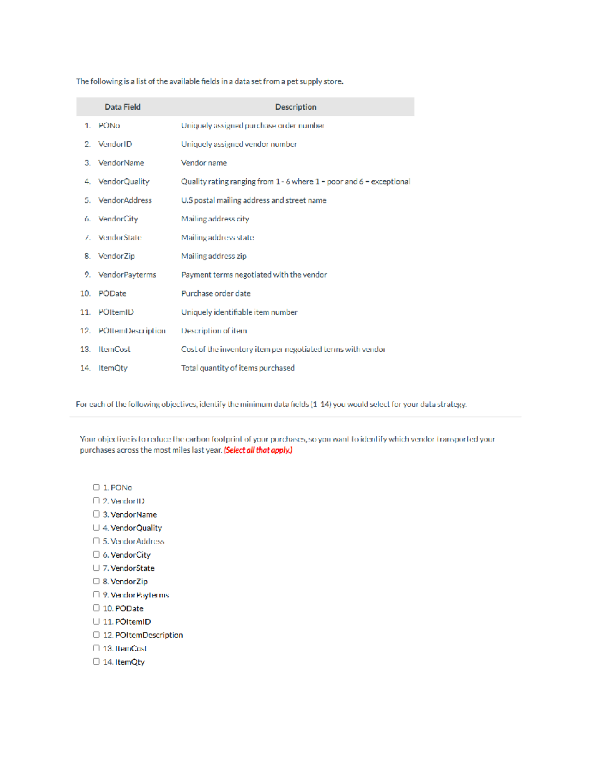 Chapter 6 Data Fields Analysis for Pet Supply Store Dataset - Studocu