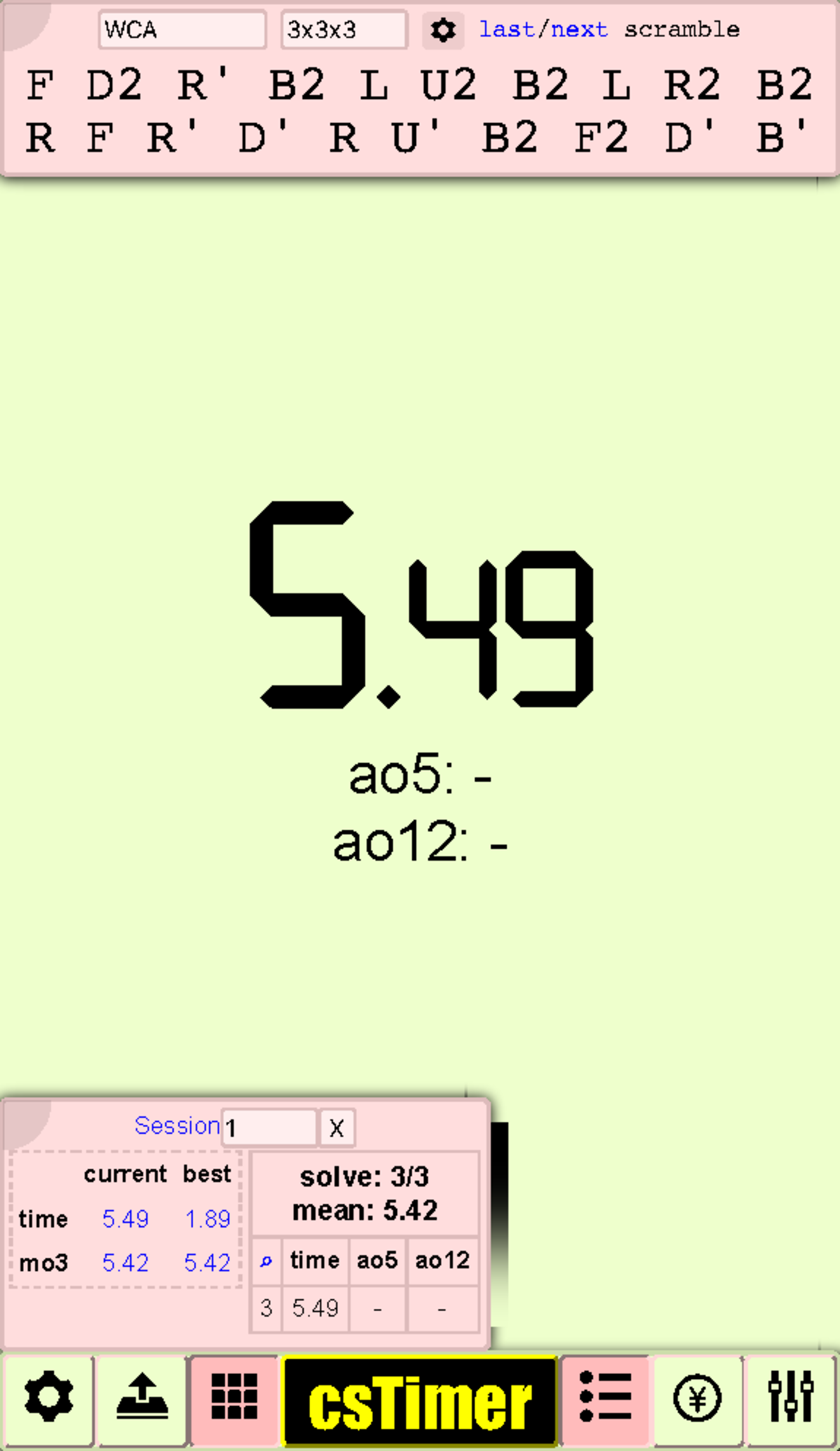 Cs Timer - Professional Rubik's Cube Speedsolving Training Timer - SPHR ...