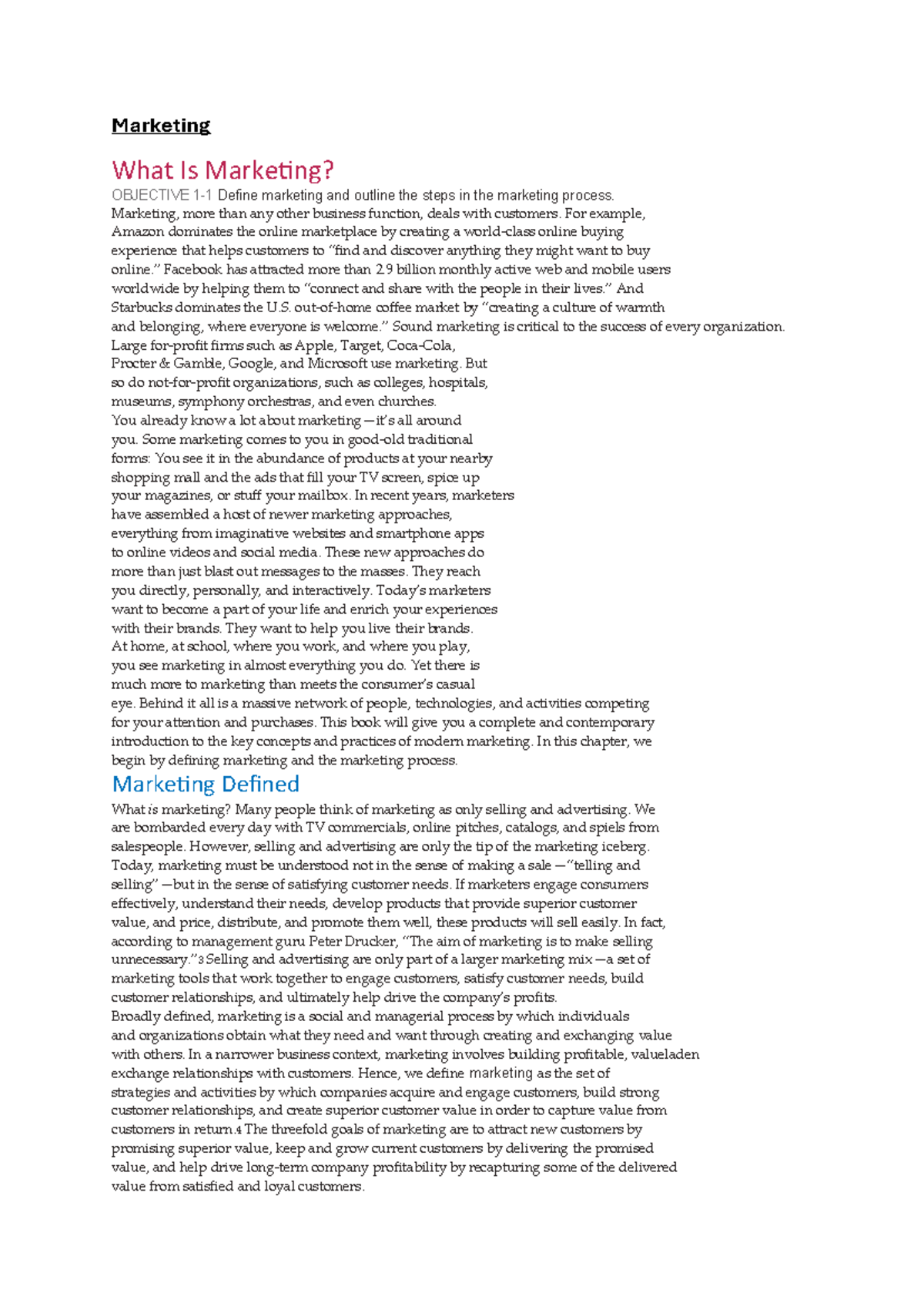 Marketing 101: Understanding the Marketing Process and Customer Value ...