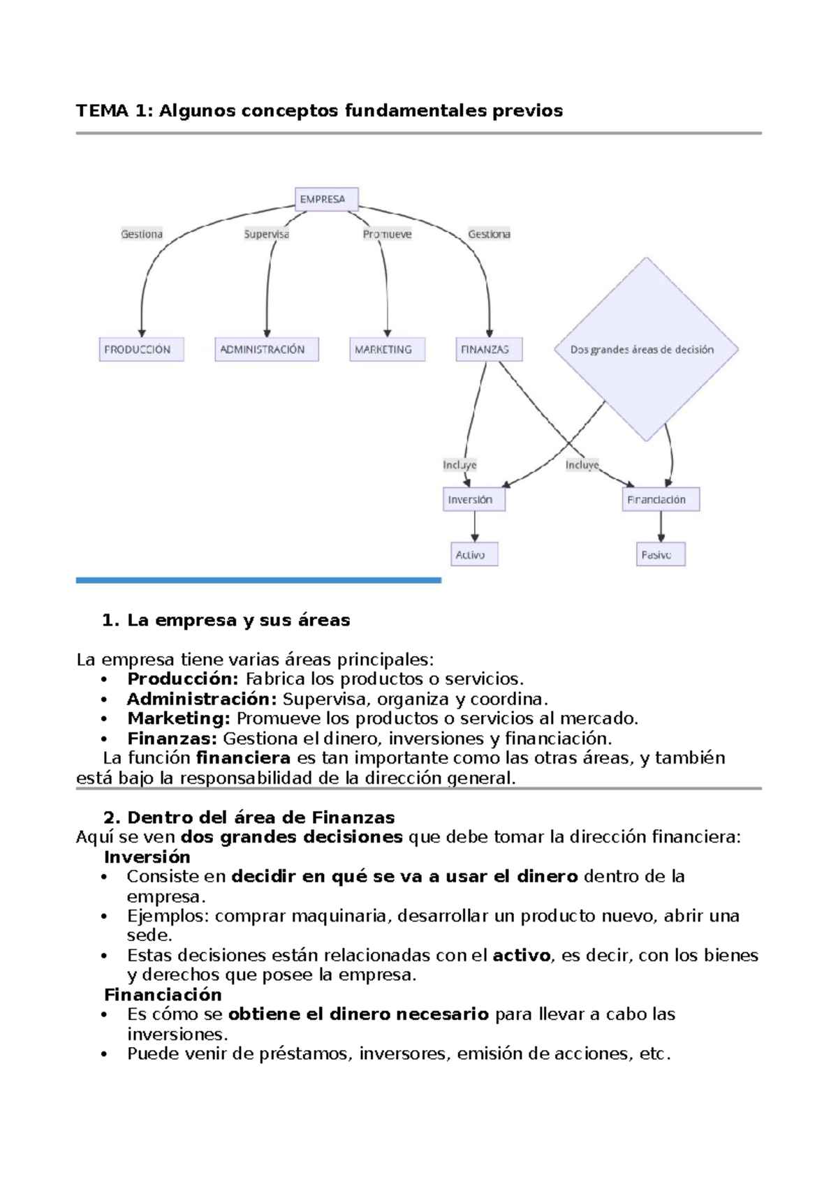 Apuntes de Finanzas: TEMA 1 y TEMA 2 - Conceptos Clave y Estrategias ...