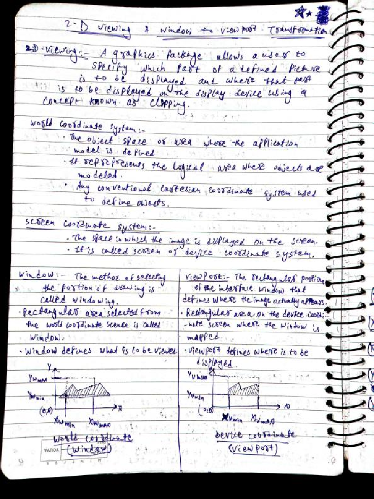 2D Transformation and Clipping Concepts - CG UNIT 3 Notes - Studocu