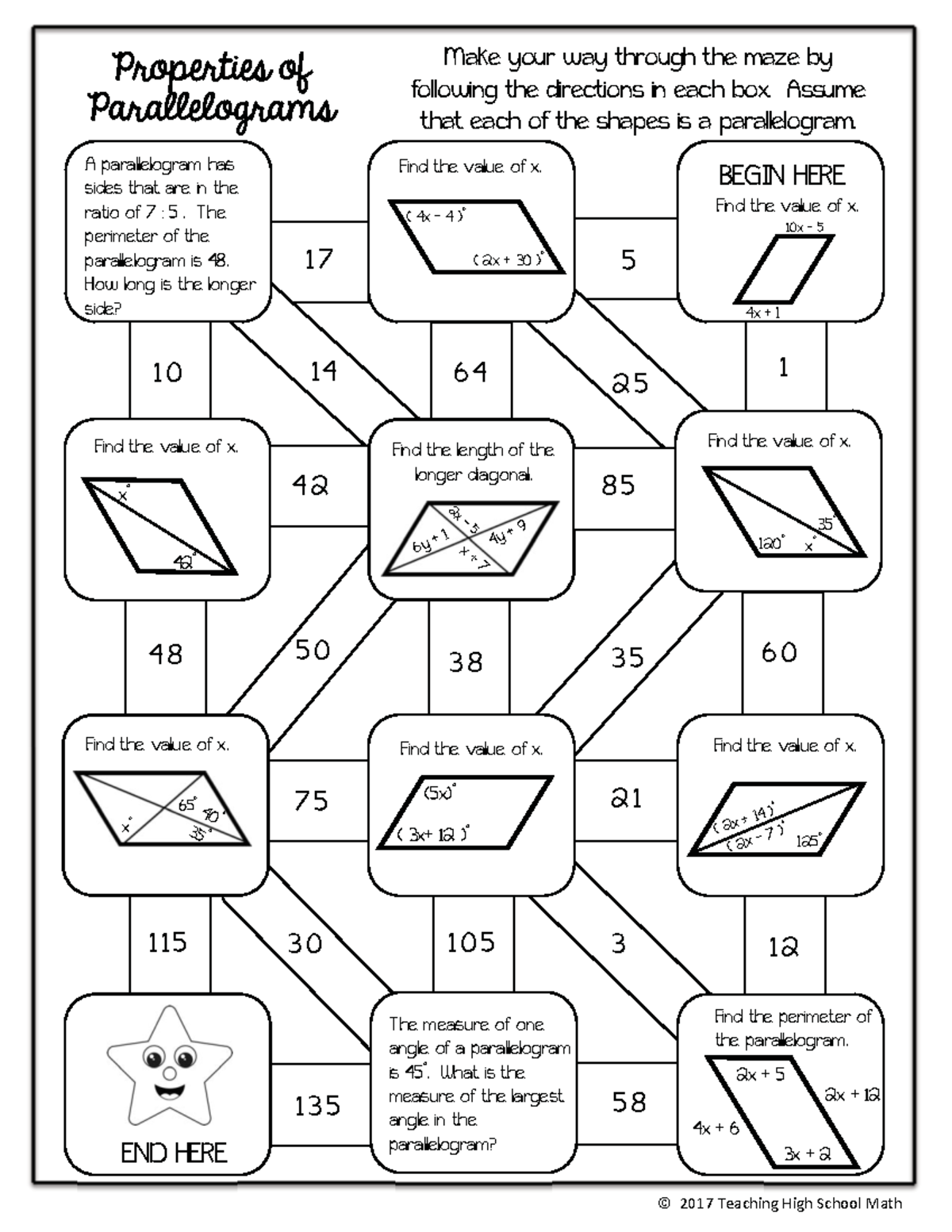 Test 1 Review - Honors Geometry Concepts and Problems - Studocu