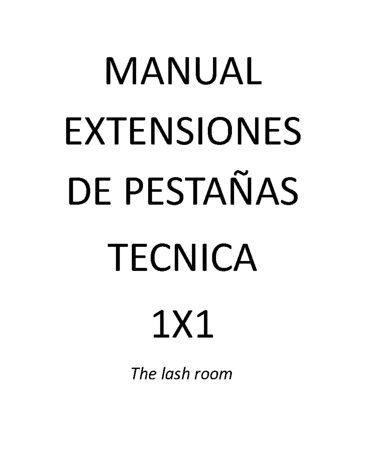 Manual Extensiones PARA PestañAS - MANUAL EXTENSIONES DE PESTAÑAS ...