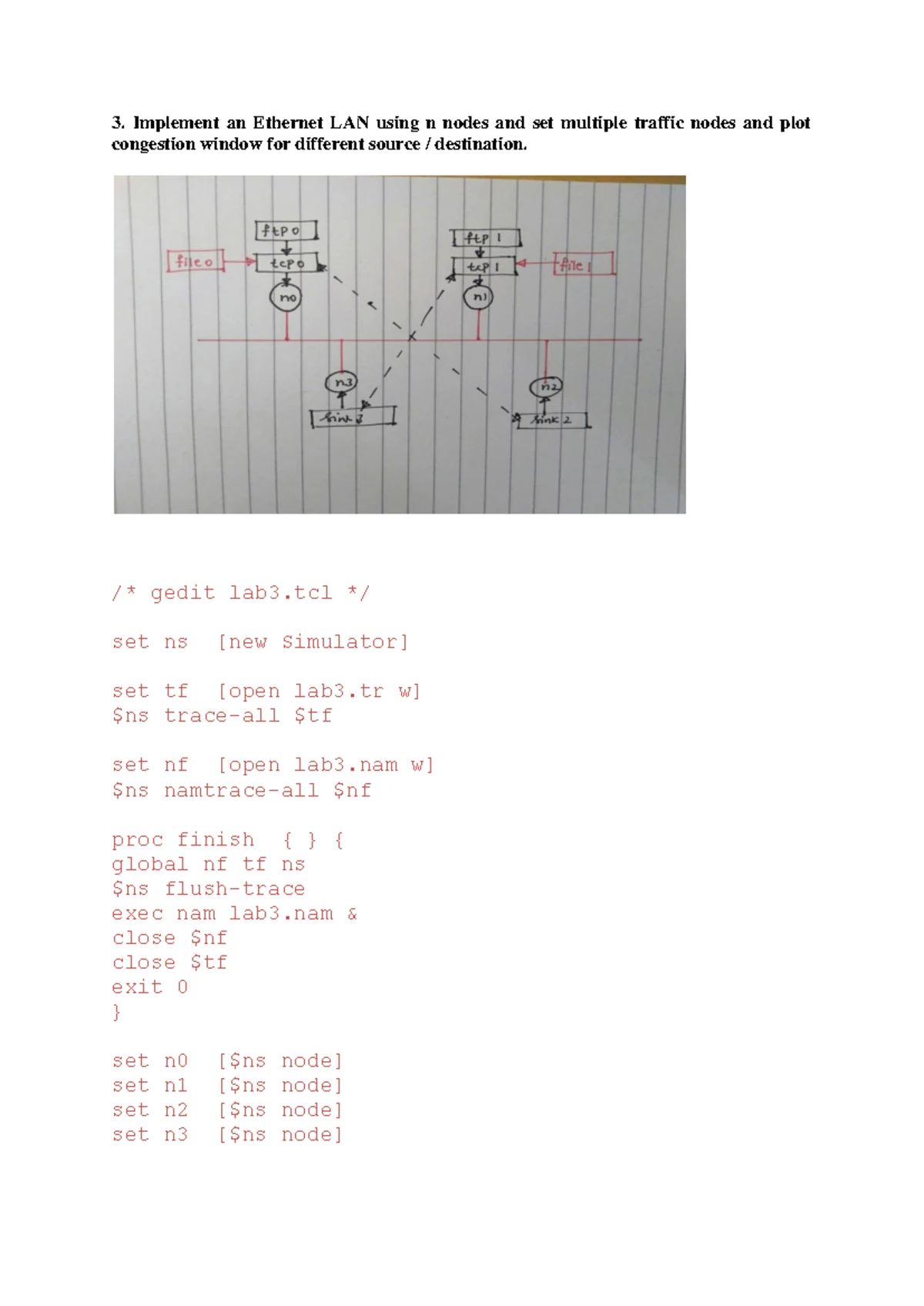Lab Program 7 - A computer network is a system of interconnected ...