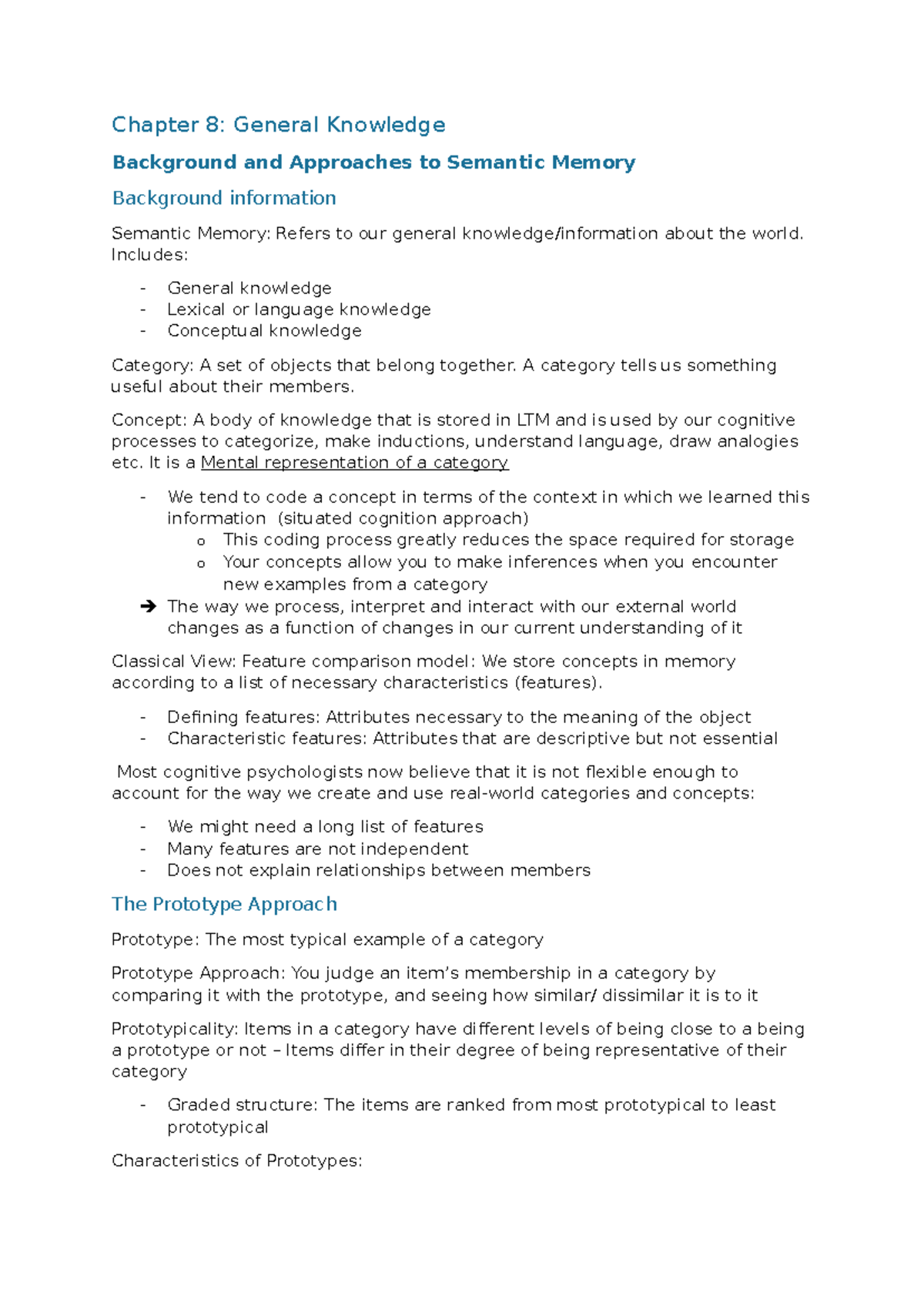 Chapter 8 - General Knowledge - Chapter 8: General Knowledge Background ...