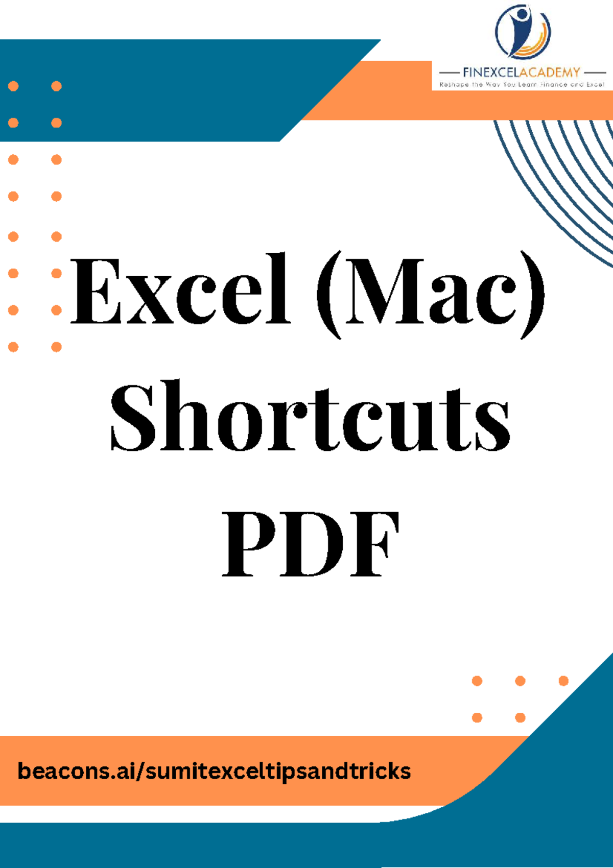 Excel (Mac) & Win Shortcuts Guide: Essential Commands PDF - Studocu
