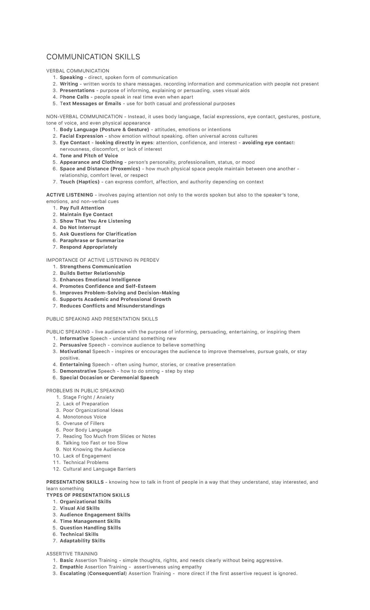 COMM 101: Comprehensive Guide to Verbal Communication Skills - Studocu