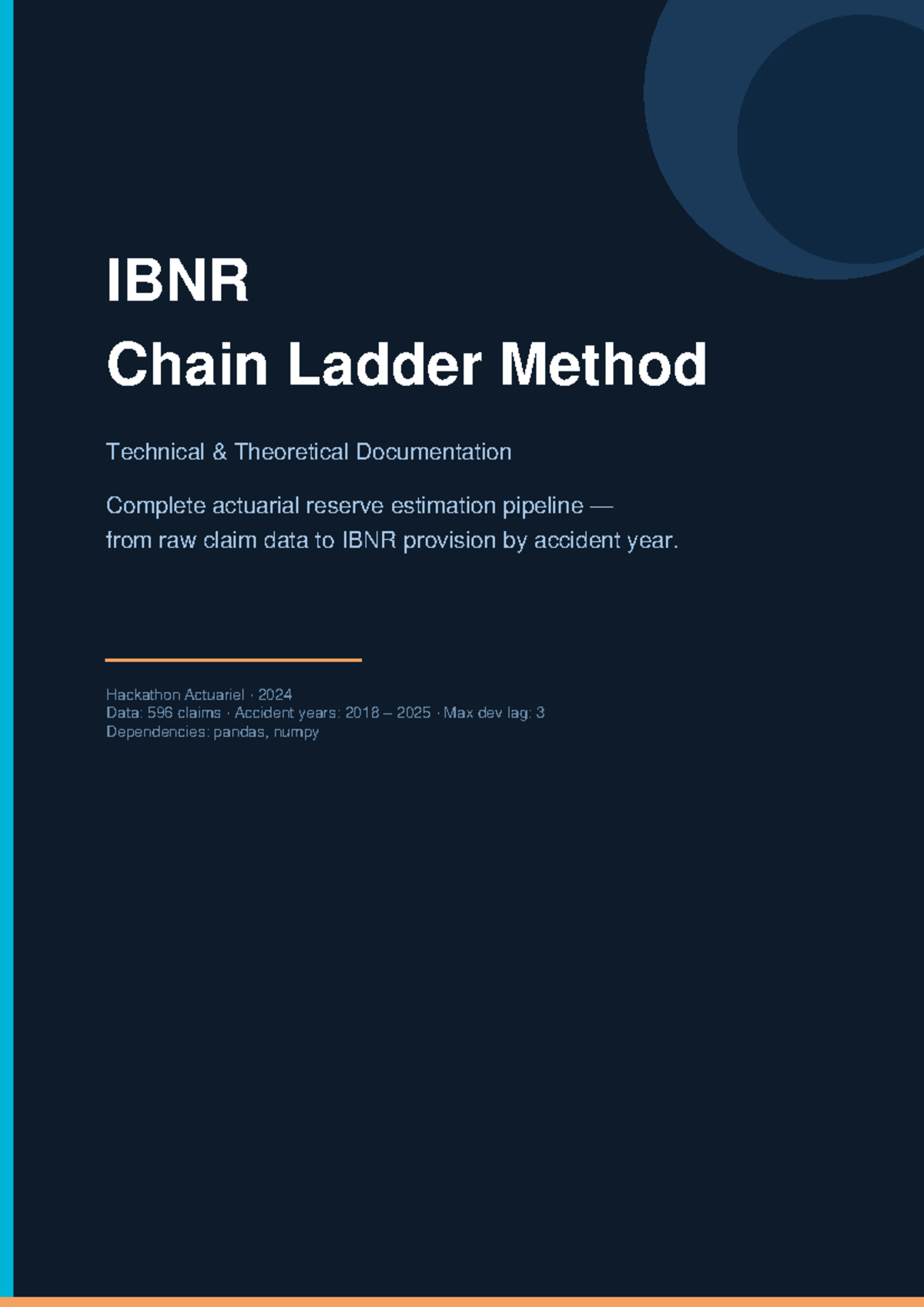 IBNR Chain Ladder Method: Complete Technical Documentation for ...