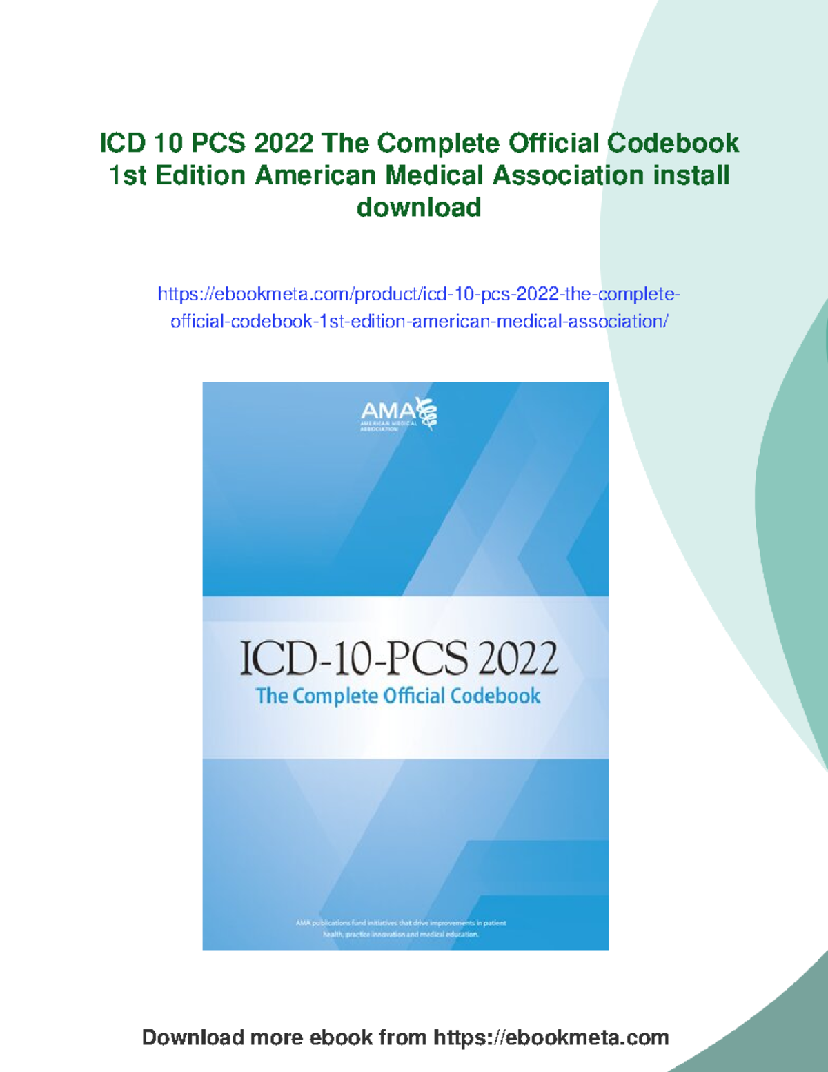 ICD 10 PCS 2022: Complete Official Codebook Overview & Updates - Studocu