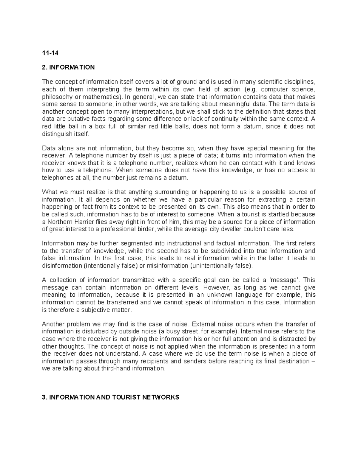 11-14 - About - 11- 2. INFORMATION The concept of information itself ...