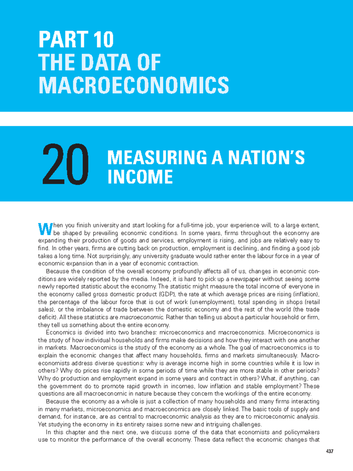 Chapter 20: Measuring Income in Macroeconomics (ECON 101) - Studocu